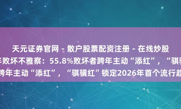 天元证券官网 - 散户股票配资注册 - 在线炒股杠杆如何开户 京东跨年败坏不雅察：55.8%败坏者跨年主动“添红”，“骐骥红”锁定2026年首个流行趋势